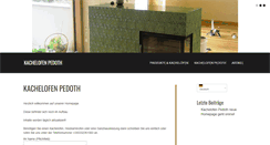Desktop Screenshot of kachelofen-pedoth.com