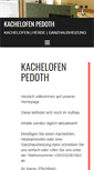 Mobile Screenshot of kachelofen-pedoth.com