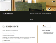 Tablet Screenshot of kachelofen-pedoth.com